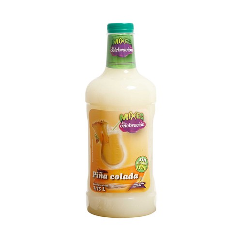 MIXES Bebida refrescante de piña colada MIXES LA CELEBRACIÓN botella de 1,75 litros