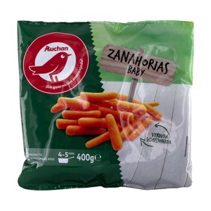 Imagen de AUCHAN Zanahorias baby enteras y limpias 400 g. Producto Alcampo