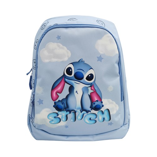 Mochila 38 cm 2 compartimentos Stitch. STITCH