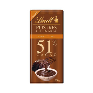 Imagen de LINDT Chocolate postres suave, 51 % suave 200 g.