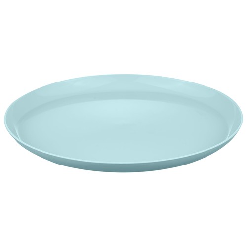 Plato llano reutilizable Kids 22cm plástico, color azul. ACTUEL