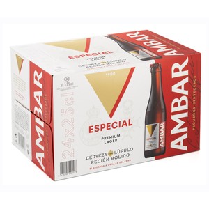 Imagen de AMBAR ESPECIAL  Cervezas pack de 24 uds. x 25 cl.