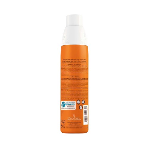 THERMALE AVÉNE Spray protector solar con FPS 50+ (muy alto) para pieles sensibles 200 ml.