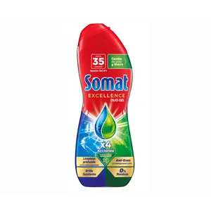 SOMAT Detergente lavavajillas máquina gel lima-limón 35 ds. 560 ml.