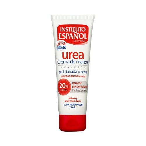 INSTITUTO ESPAÑOL Crema de manos con urea para piel dañada o seca 75 ml.