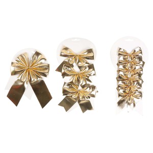 Imagen de Colgante Dorado 3 Lazos 14/12/9cm modelos surtidos ideal para decoaración de Navidad, ACTUEL