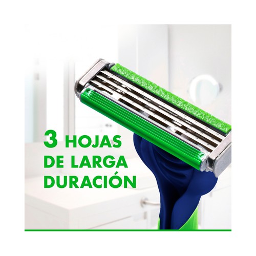 GILLETTE Sensor 3 sensitive Maquinilla de afeitar desehable con cabezal pivotante y flexible de 3 hojas 5 uds.