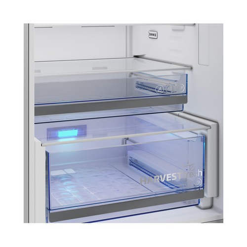 Frigorífico combi 203,5cm BEKO B5RCNE416HXB INOX, NO FROST, clasificación energética: C, H: 203,5cm, A: 59,5cm, F: 67,3cm, capacidad total: 415L.