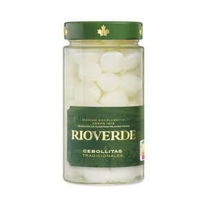 Imagen de RIOVERDE Cebollitas en vinagre 18/21 piezas frasco de 180 g.