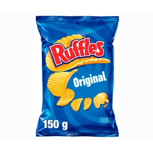 Imagen de RUFFLES Patatas fritas onduladas bolsa de 150 g.