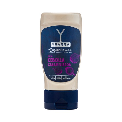 YBARRA Salsa cebolla caramelizada, sin conservantes ni colorantes 250 ml