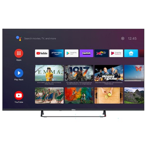 Televisión 139,7 cm (55") LED QILIVE Q55QA231B 4K, SMART TV, WIFI, TDT T2, USB reproductor, 3HDMI, 60HZ.