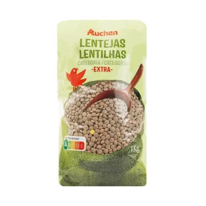 PRODUCTO ALCAMPO Lentejas Parda de categoria extra 1 kg.