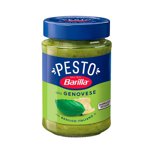 BARILLA Salsa Pesto a la genovesa con albahaca y queso parmesano BARILLA 190 g.