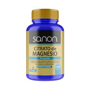SANON Citrato de magnesio (complemento alimenticio) 180 comprimidos.