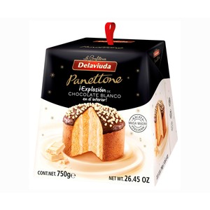 Imagen de DELAVIUDA Panettone de chocolate blanco 750 g.