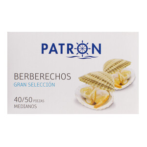 Imagen de PATRON Berberechos medianos al natural lata de 63 g.