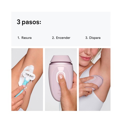 Depiladora de luz pulsada Silk·expert Mini, PL1100, 3 niveles, BRAUN.
