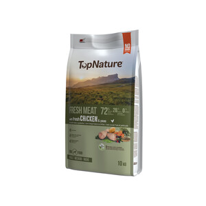 TOPNATURE Alimento seco para perros, carne fresca cordeo (25 %) y pollo (20 %) TOPNATURE 10 kg.