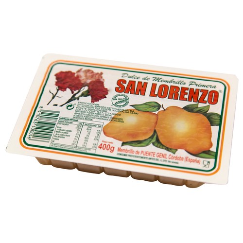 Dulce de membrillo de Córdoba SAN LORENZO tarrina 400 g.