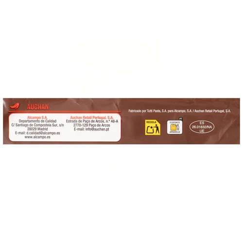 AUCHAN Lasaña con carne de cerdo a la barbacoa 525 g. Producto Alcampo
