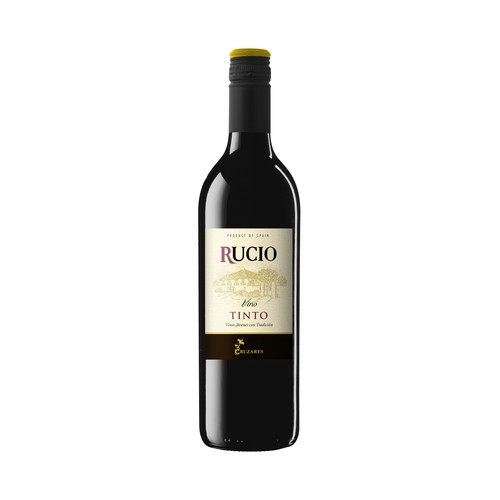 RUCIO Vino tinto de mesa botella 75 cl.