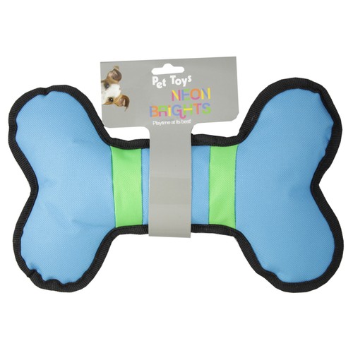 SANDIMAS Juguete perro hueso Oxford azul 