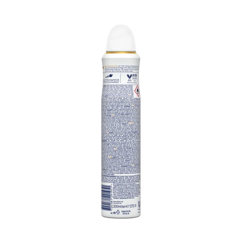 DOVE Advanced care invisible dry Desodorante en spray para mujer con extracto de Violetas y Feesia blanca 200 ml.