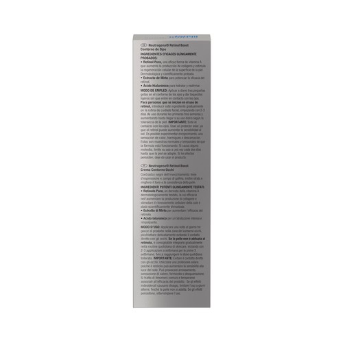 NEUTRÓGENA Retinol boost Contorno de ojos anti-edad, con vitamina A 15 ml.