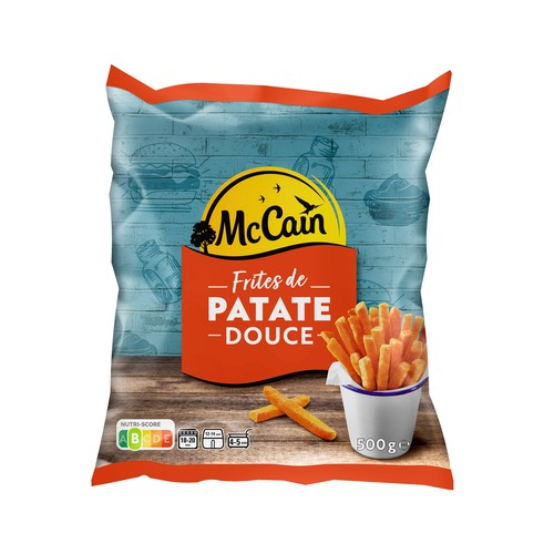 McCAIN Palitos de batata dulce, prefritos y ultracongelados McCAIN Sweet 500 g.