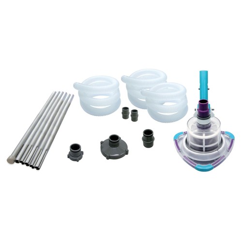 Limpiafondos piscinas con adaptador y manguera V-TRAP