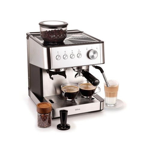 Cafetera espresso QILIVE Q.5233, presión 15bar, capacidad de 2,3L, café en grano o molido.
