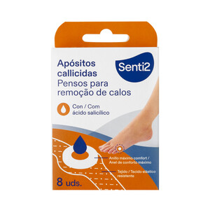 Imagen de Apósitos callicidas con tejido elástico resistente y ácido Salicílico SENTI2 8 uds.