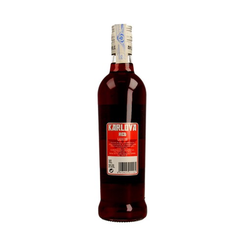 KARLOVA ROJO Bebida espirituosa de vodka rojo botella de 70 cl.