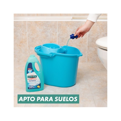 SANYTOL Limpiador de baño en gel sin lejia, aroma a limón 1.2 l.