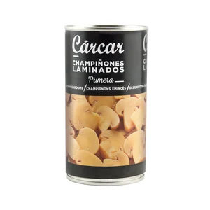 CARCAR Champiñones laminados lata de 185 g.