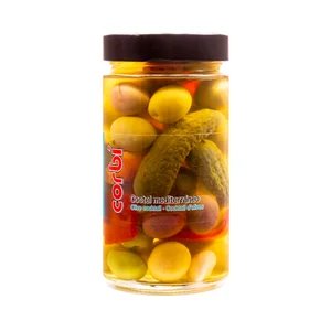 CORBI Cóctel de aceitunas y encurtidos 200g
