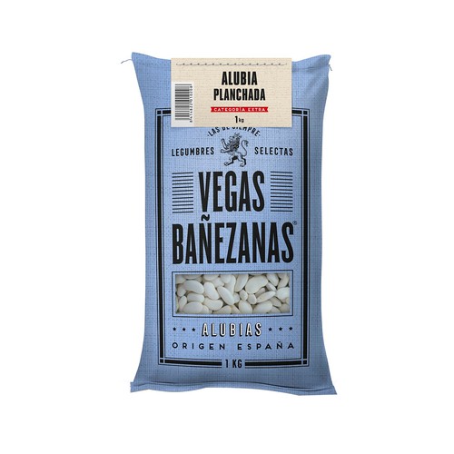 VEGAS BAÑEZANAS Alubia planchada en saco de 1 kg.