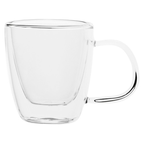 Taza de vidrio diseño de doble pared, 0,20 litros, Serenia QUID.