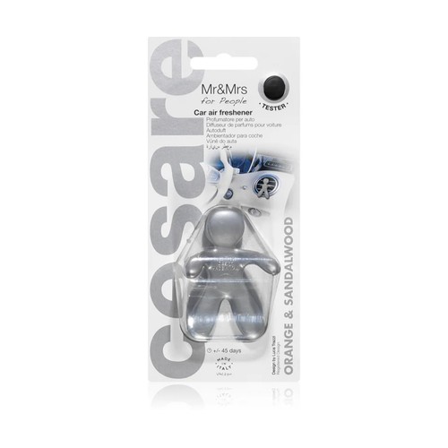 Ambientador de coche para rejilla de ventilación, Orange & Sandalwood, CESARE.