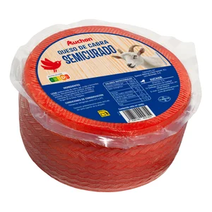 AUCHAN Queso de cabra semicurado, cuña Producto Alcampo.