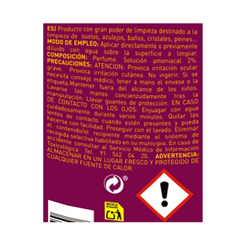 EKOSAN Amoniaco perfumado 1,5 l.