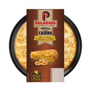 Imagen de PALACIOS Tortilla de patatas receta casera con cebolla caramelizada 300 g.