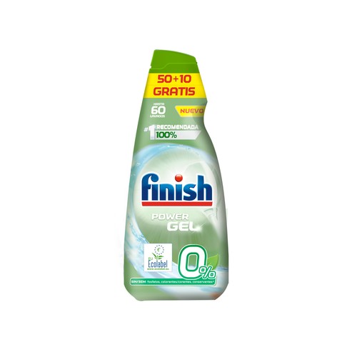 FINISH Detergente para lavavajillas  60 lav. 900 ml.