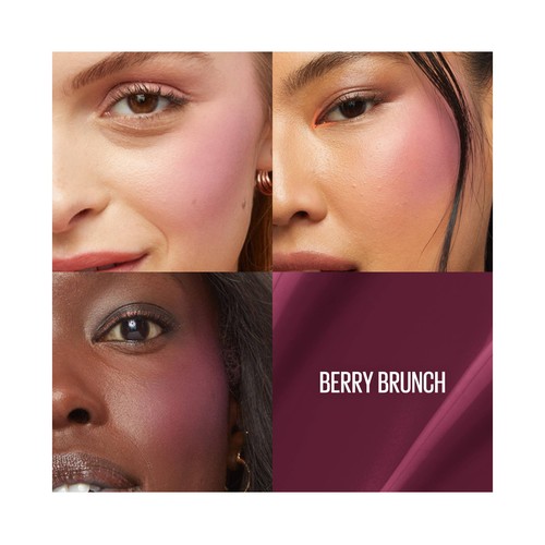 MAYBELLINE Sunkisser tono 33 Berry brunch Colorete líquido acabado mate luminoso.