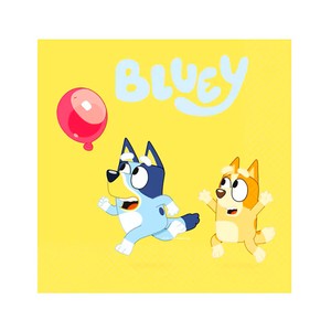Imagen de 20 servilletas de papel de 33x33cm de Bluey, LIRAGRAM
