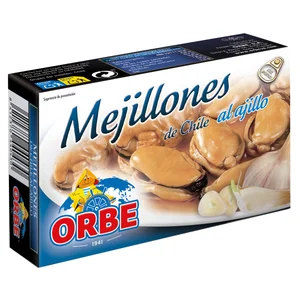 ORBE Mejillones al ajillo 20/25 69g
