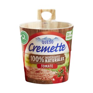 CREMETTE Queso blando pasteurizado con tomate, 100 % ingredientes naturales CREMETTE 150 g.