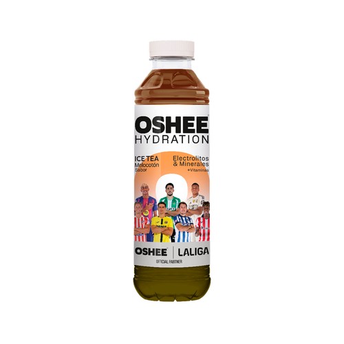 OSHEE Bebida Isotónica ice tea melocotón 555 ml.