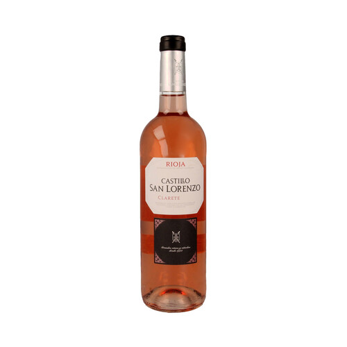 CASTILLO SAN LORENZO  Vino  rosado clarete con D.O. Rioja CASTILLO SAN LORENZO botella de 75 cl.